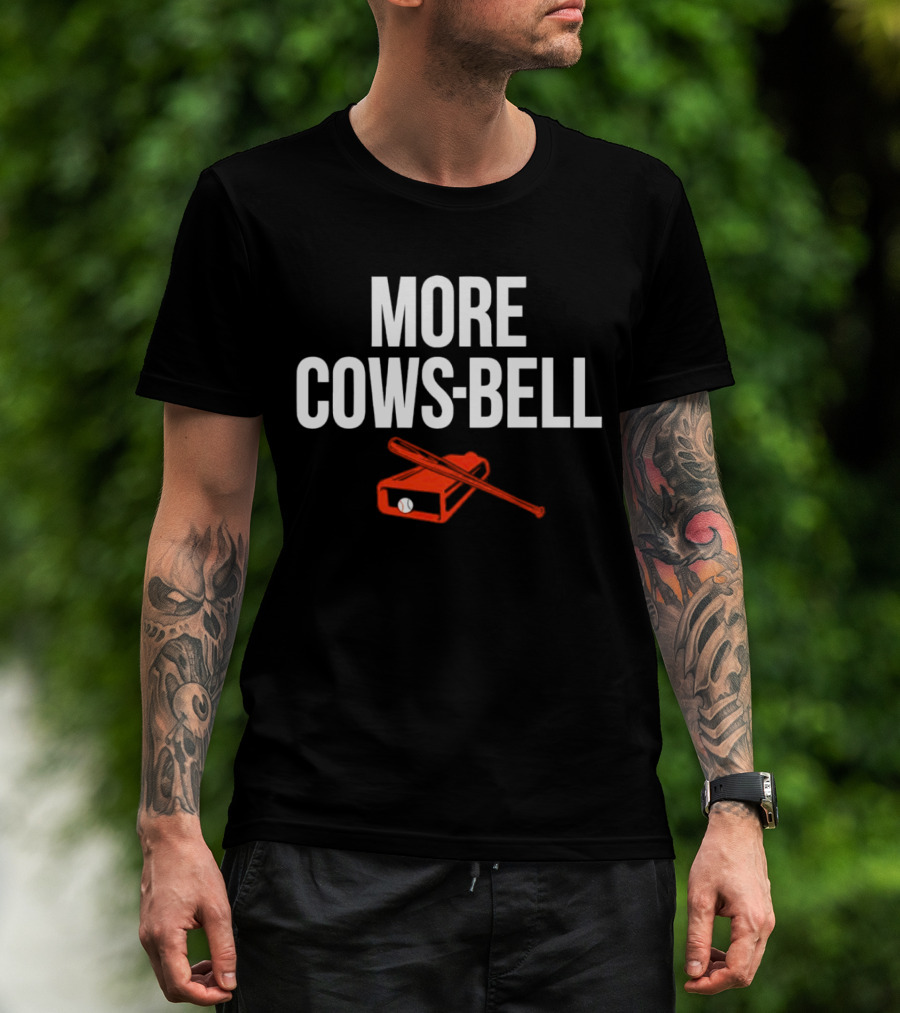 Colton Cowser More Cows-Bell Baltimore Orioles Baseball Bat And Bell T-Shirt