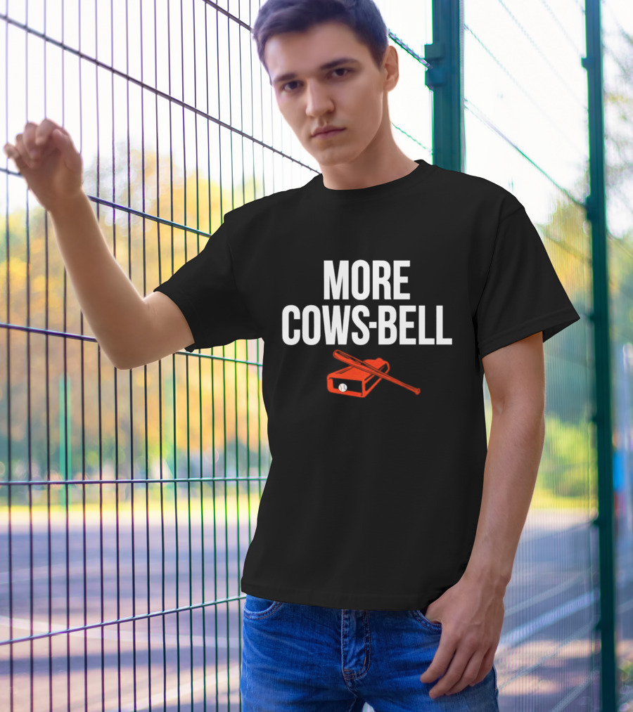 Colton Cowser More Cows-Bell Baltimore Orioles Baseball Bat And Bell T-Shirt