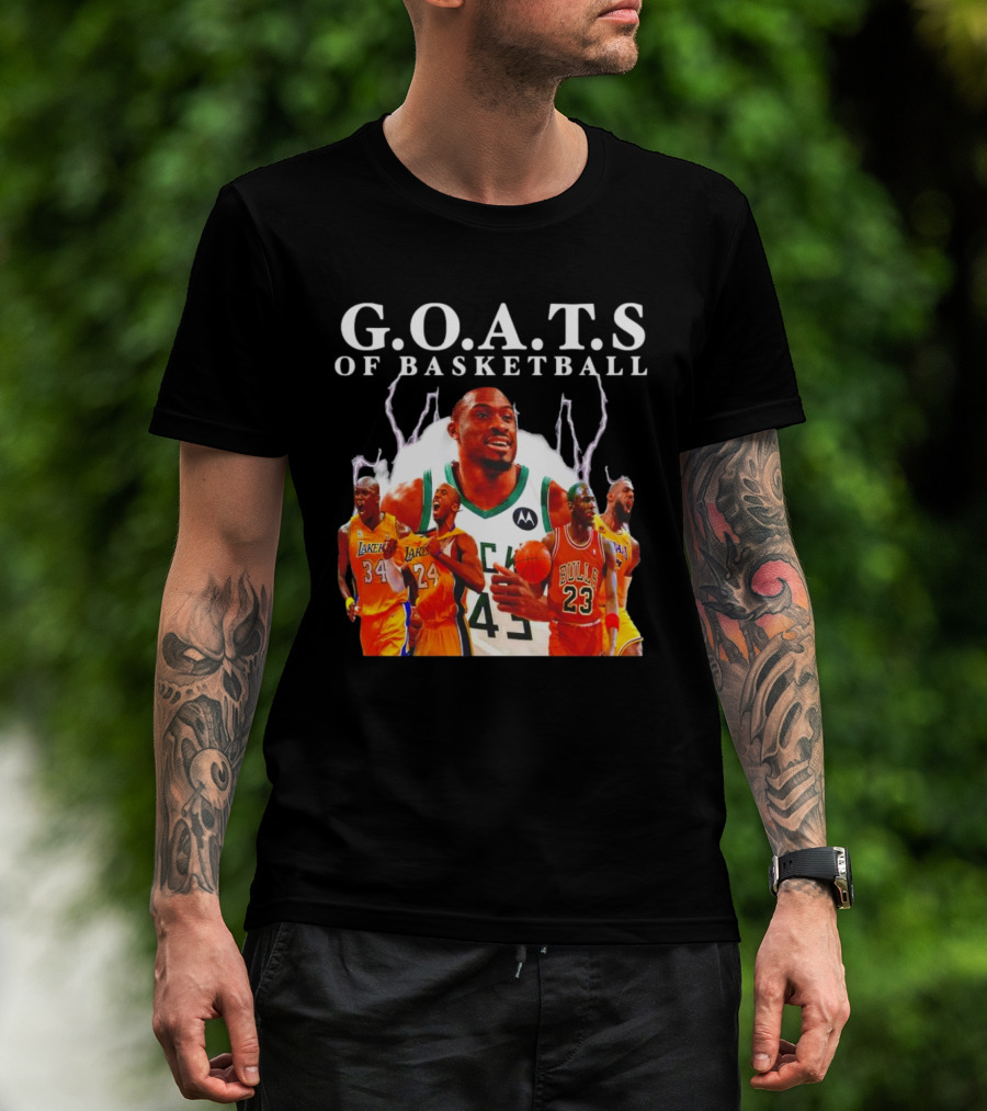 G.O.A.T.S Of Basketball NBA Players Legends T-Shirt