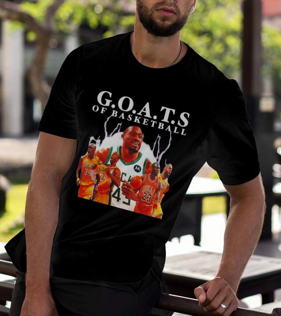 G.O.A.T.S Of Basketball NBA Players Legends T-Shirt