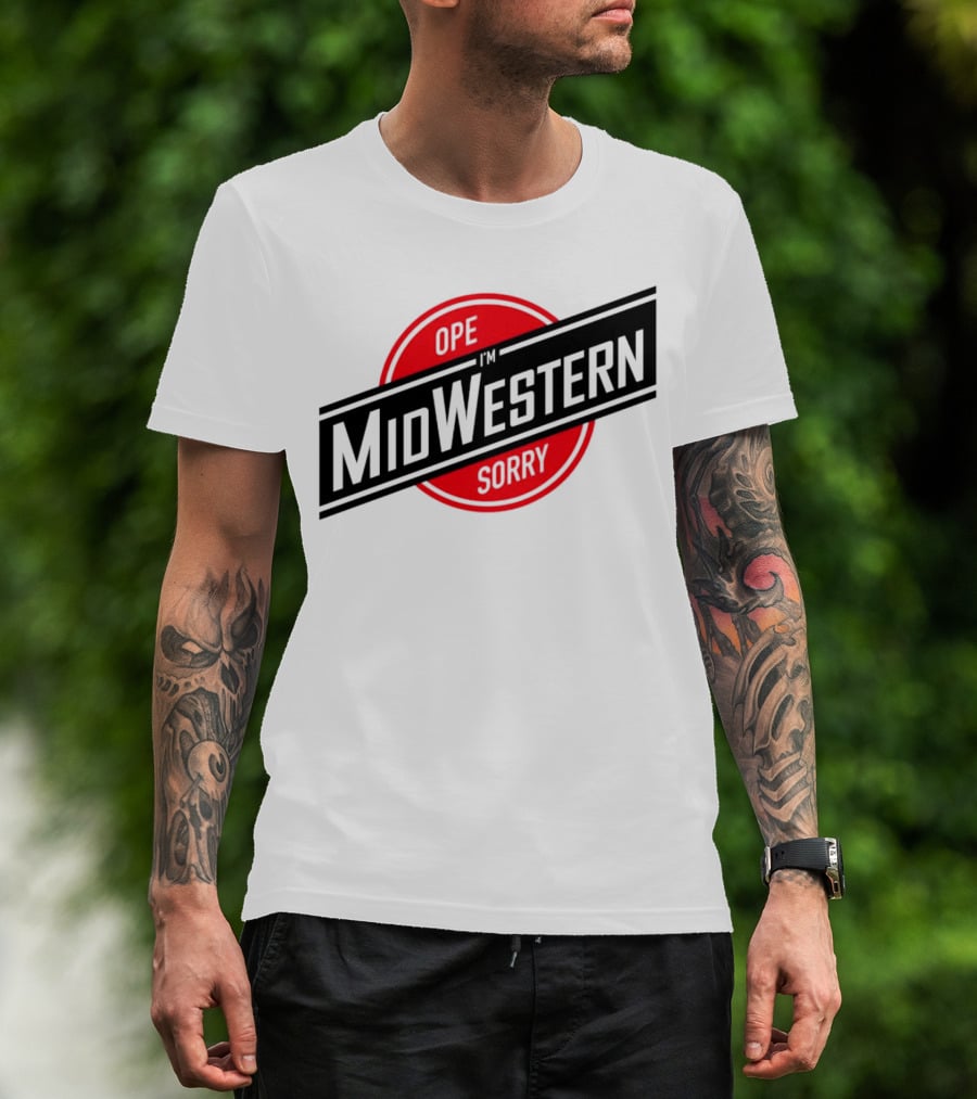 Ope I'm Sorry Midwestern Red Circle T-Shirt