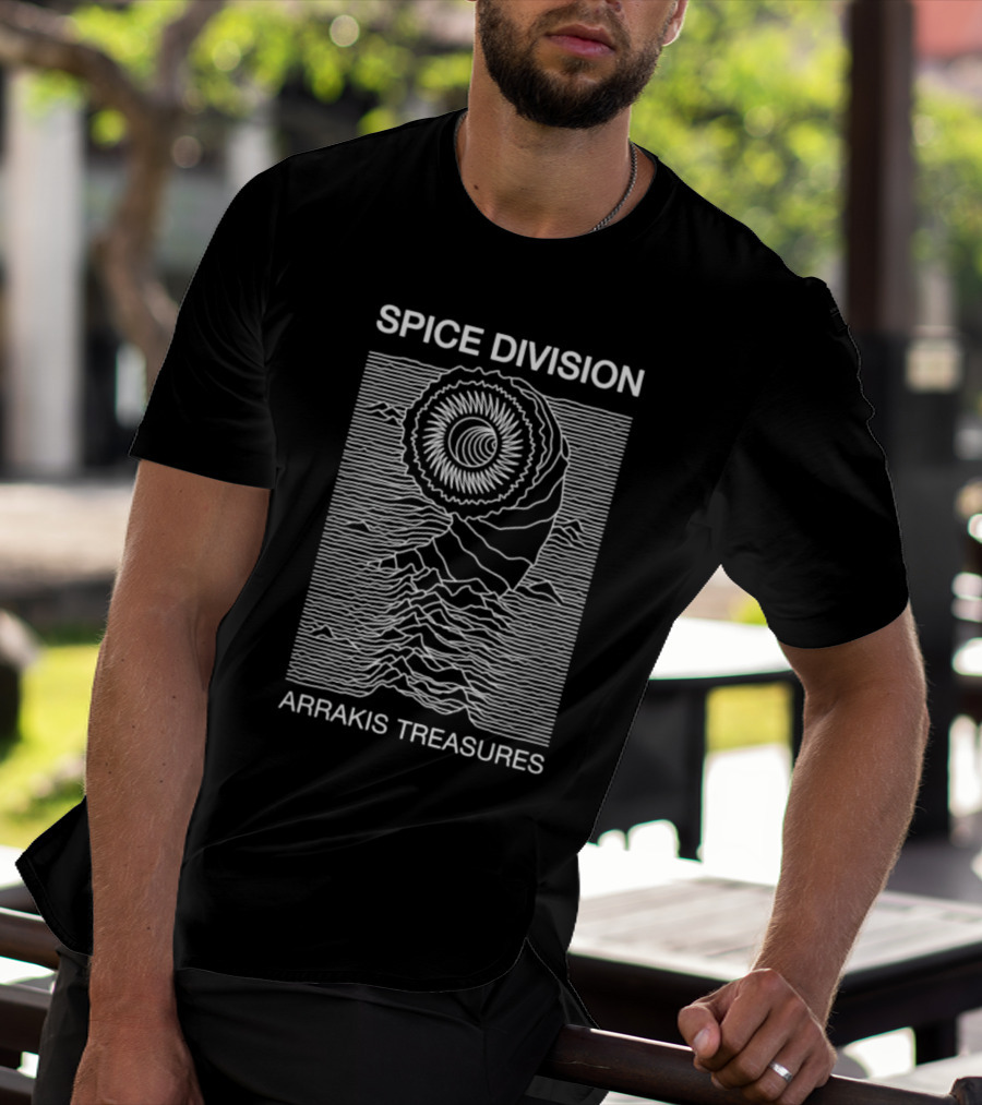 Spice Division Arrakis Treasures Line Art Sandworm T-Shirt