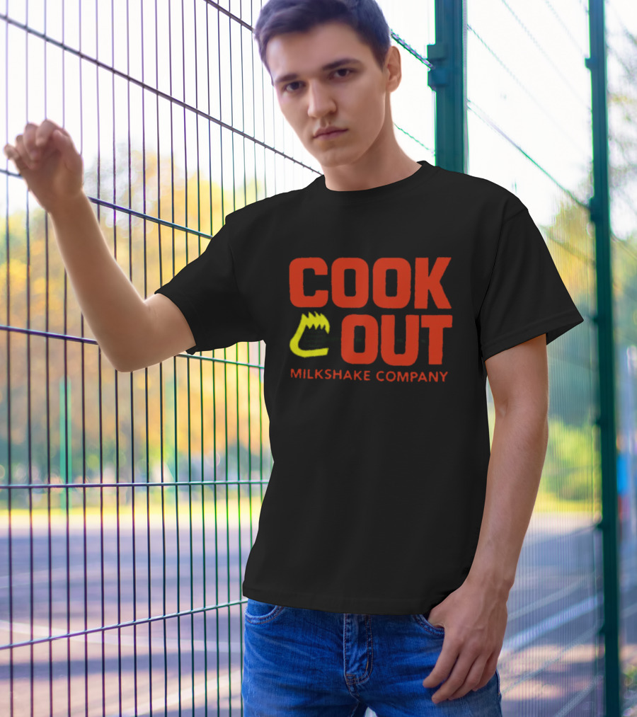 Cook Out Milkshake Company Grilled Flame T-Shirt