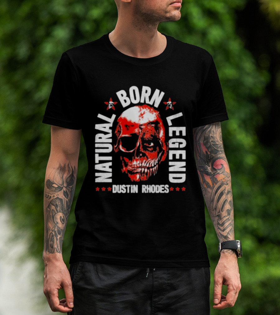 Dustin Rhodes Natural Born Legend Skull T-Shirt