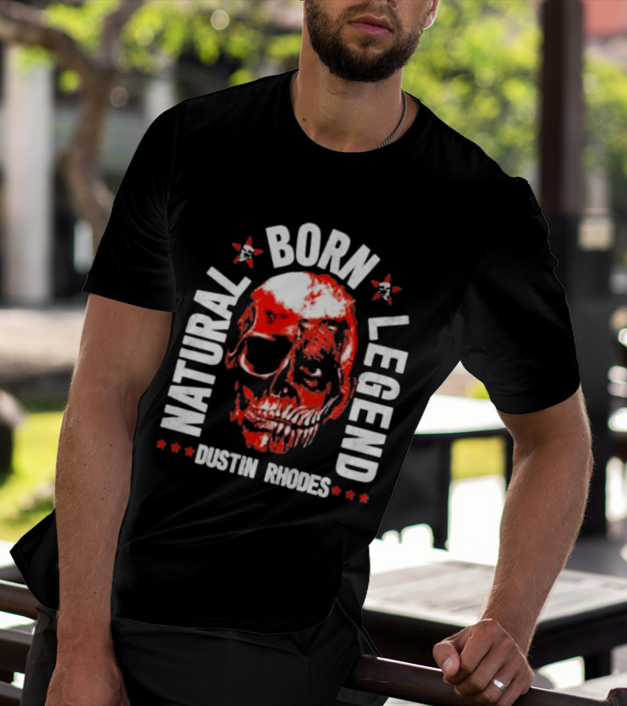 Dustin Rhodes Natural Born Legend Skull T-Shirt