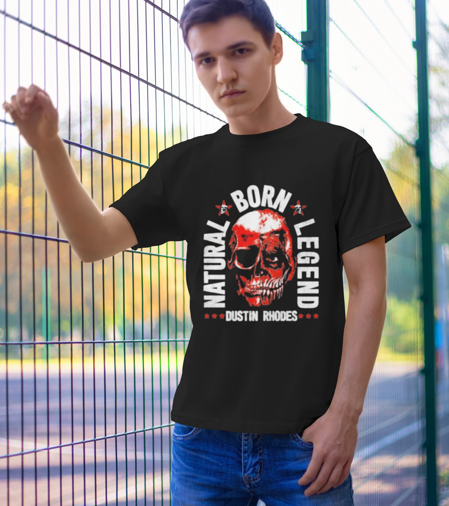 Dustin Rhodes Natural Born Legend Skull T-Shirt