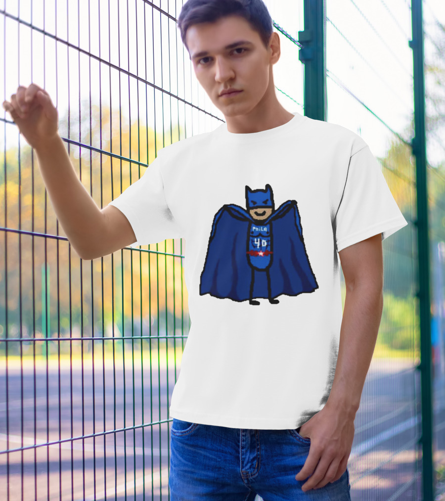 Nicolas Batum Man Batman Phila 40 T-Shirt