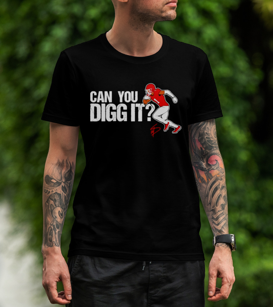 Can You Digg It Houston Football Stefon Diggs Player Running T-Shirt