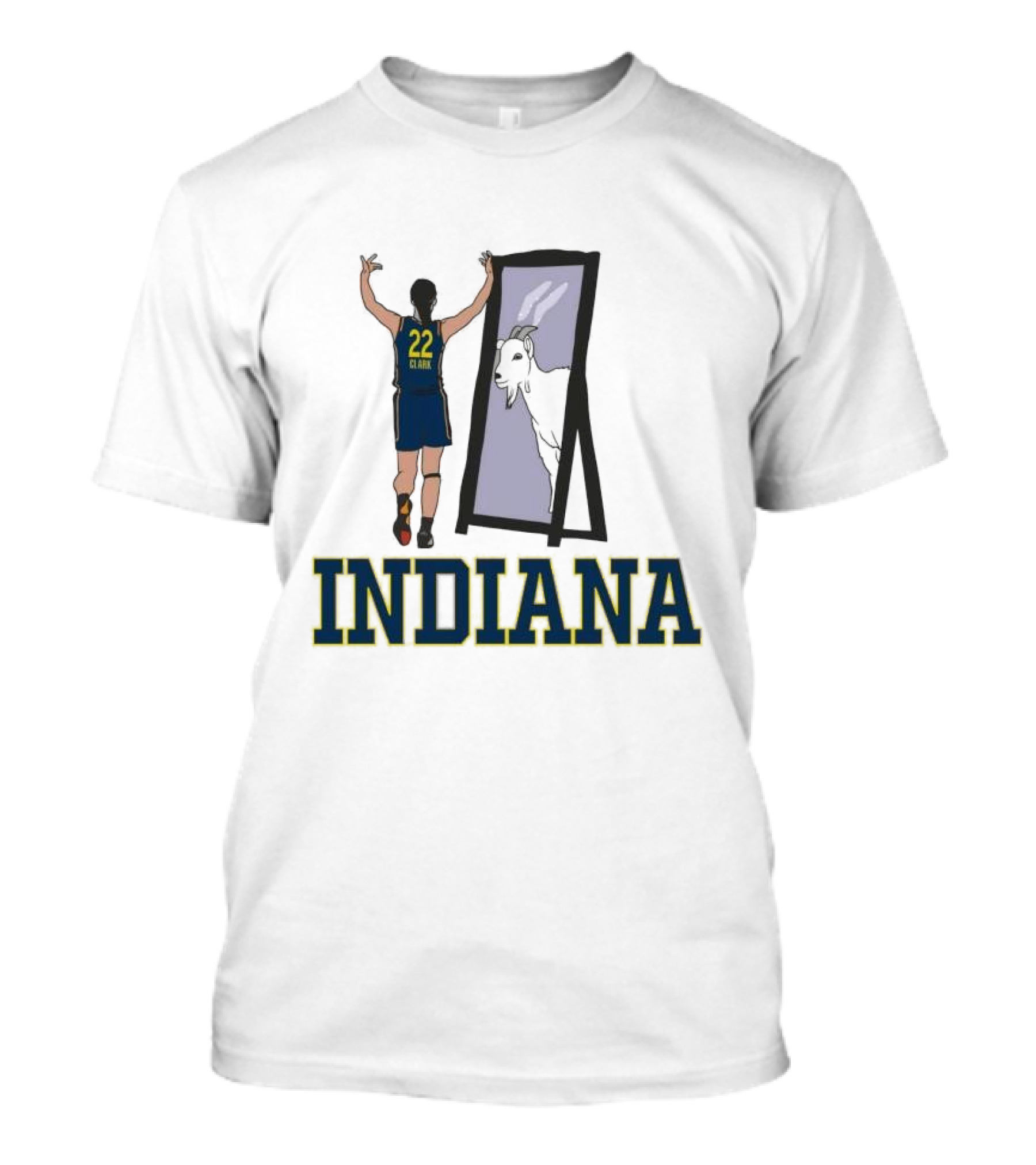 Indiana Caitlin Clark 22 Mirror Goat T-Shirt