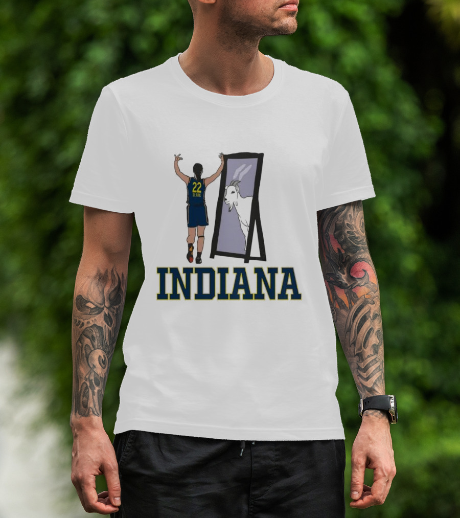 Indiana Caitlin Clark 22 Mirror Goat T-Shirt