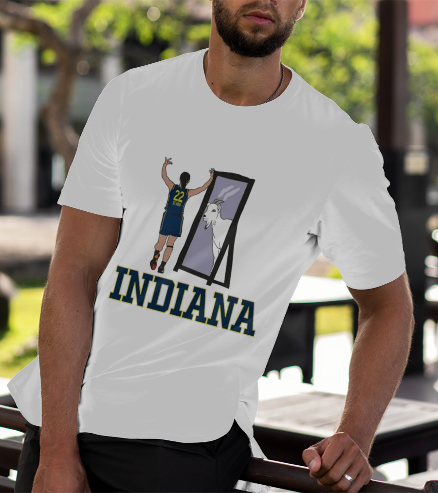 Indiana Caitlin Clark 22 Mirror Goat T-Shirt