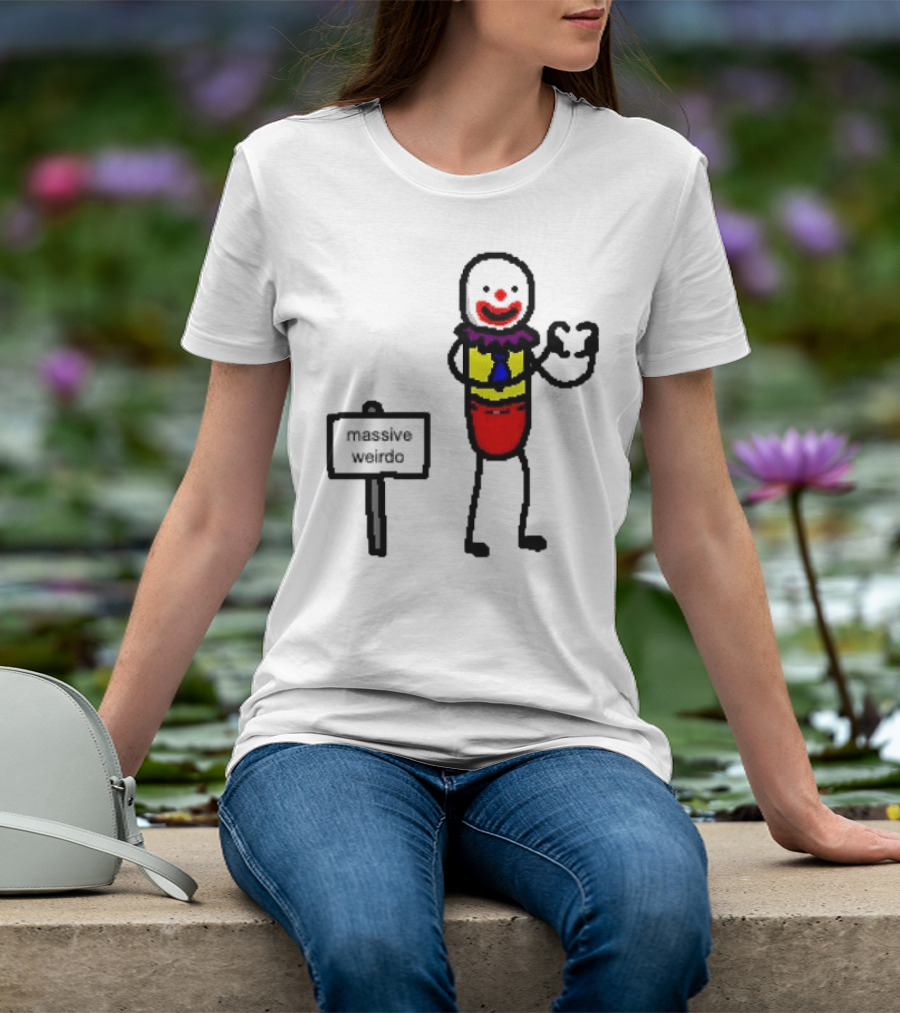 Gregg Doyel Massive Weirdo Clown Drawing T-Shirt
