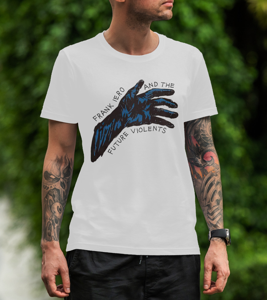 Frank Iero And The Future Violents Blue Hand T-Shirt