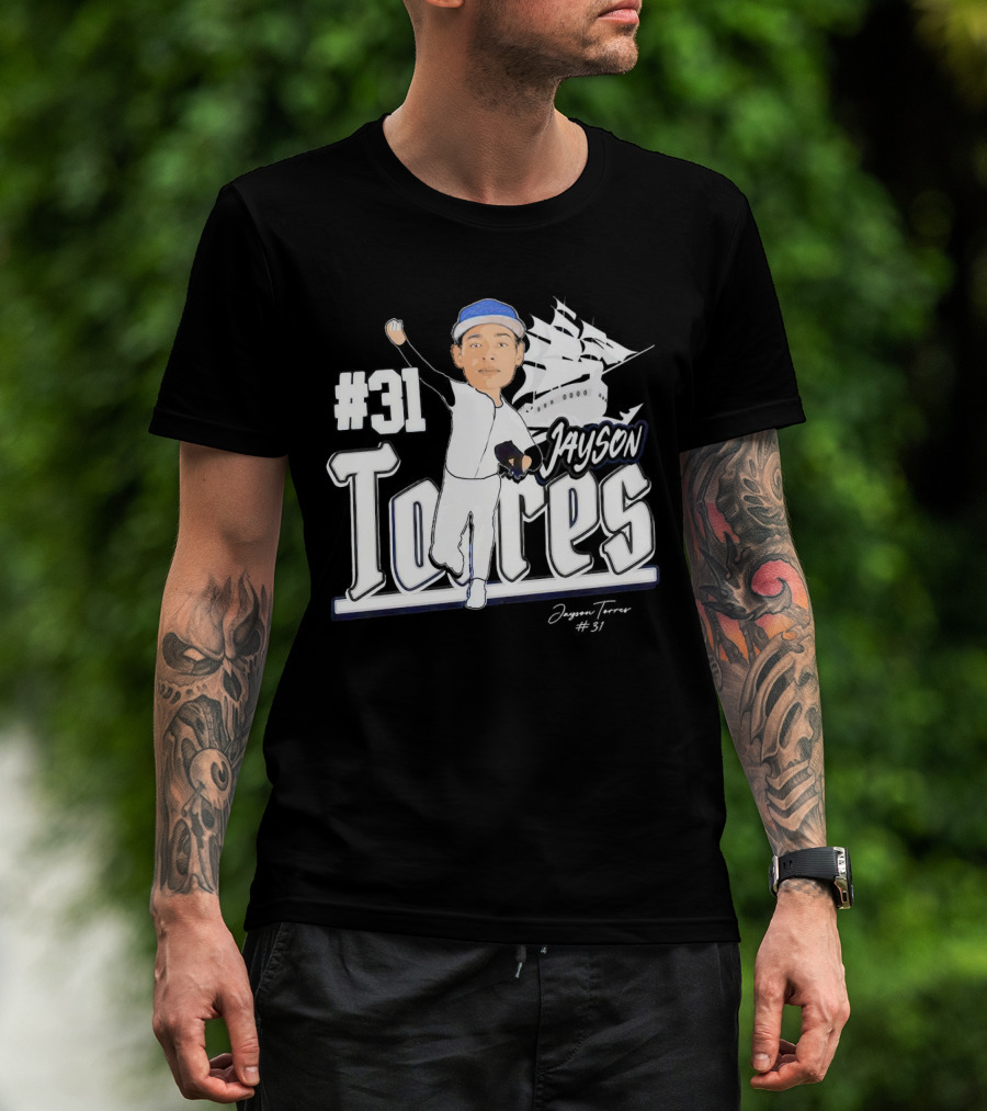 Jayson Torres #31 Seton Hall Pirates Baseball Signature T-Shirt