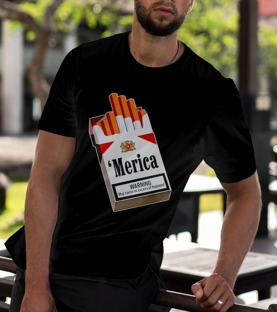 Merica Marlboro Warning Excess Of Freedom T-Shirt