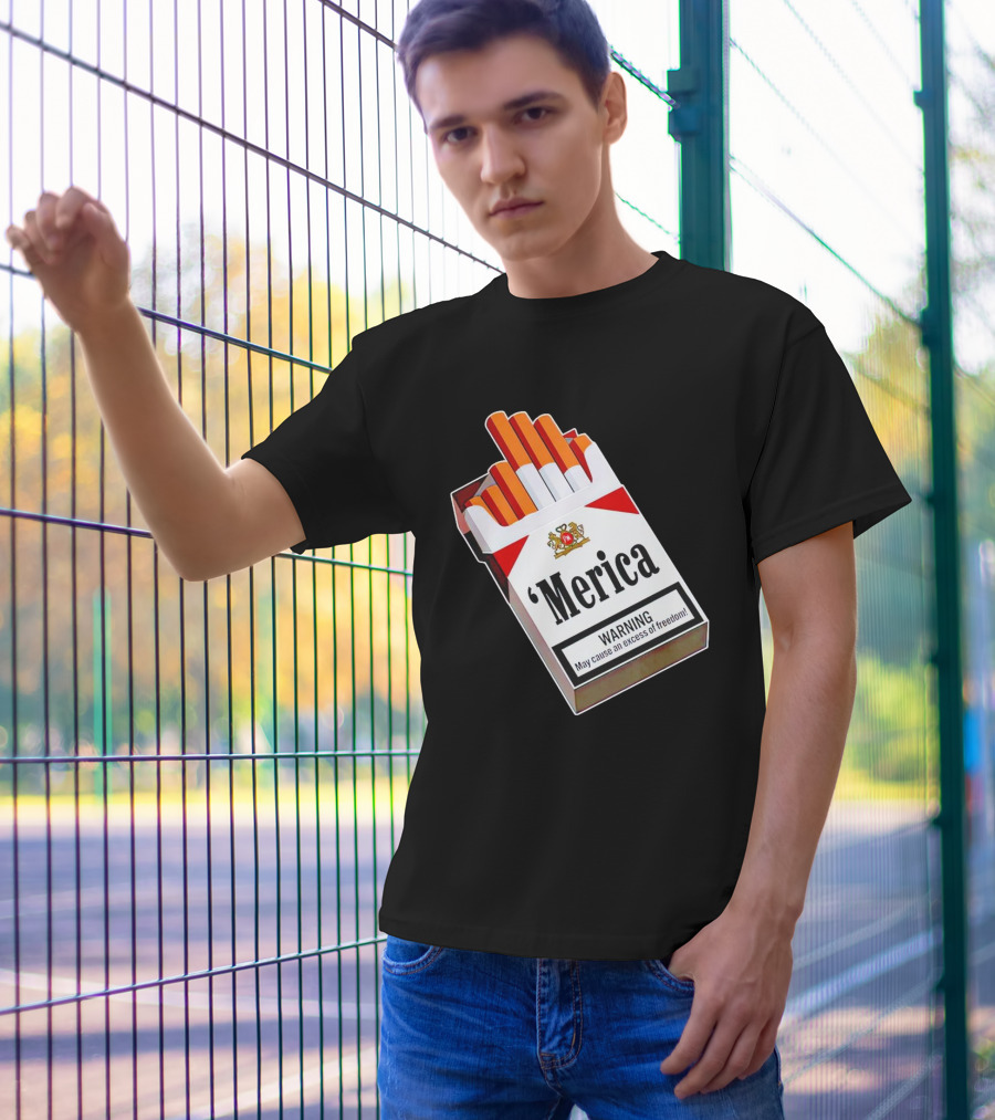 Merica Marlboro Warning Excess Of Freedom T-Shirt