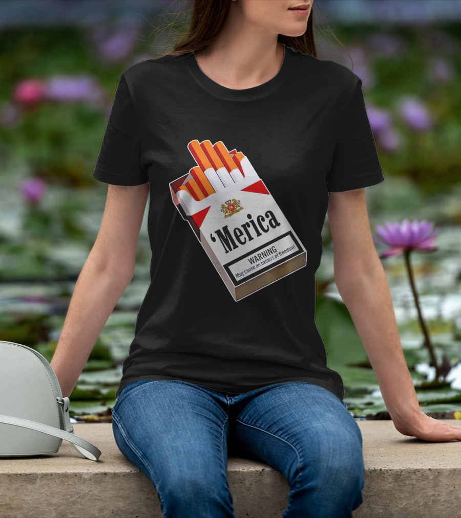 Merica Marlboro Warning Excess Of Freedom T-Shirt