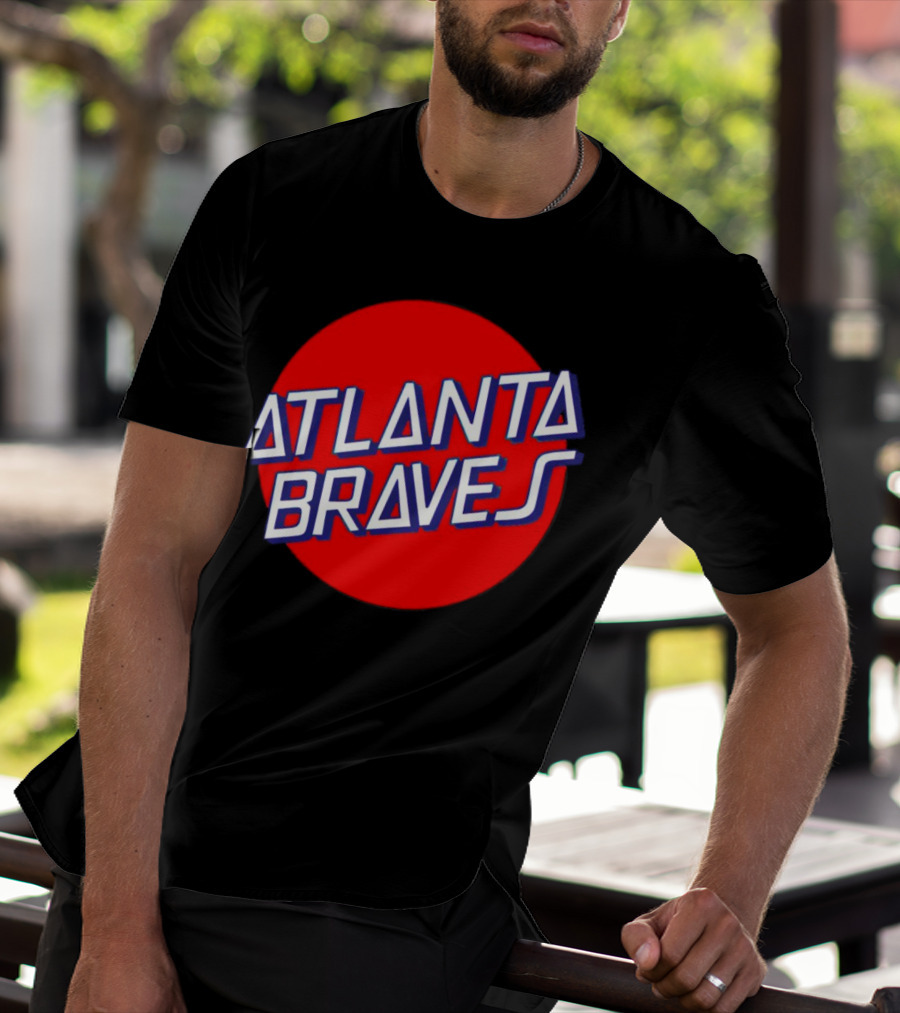 Matt Olson Santa Cruz Skateboards Atlanta Braves Logo Red Circle T-Shirt