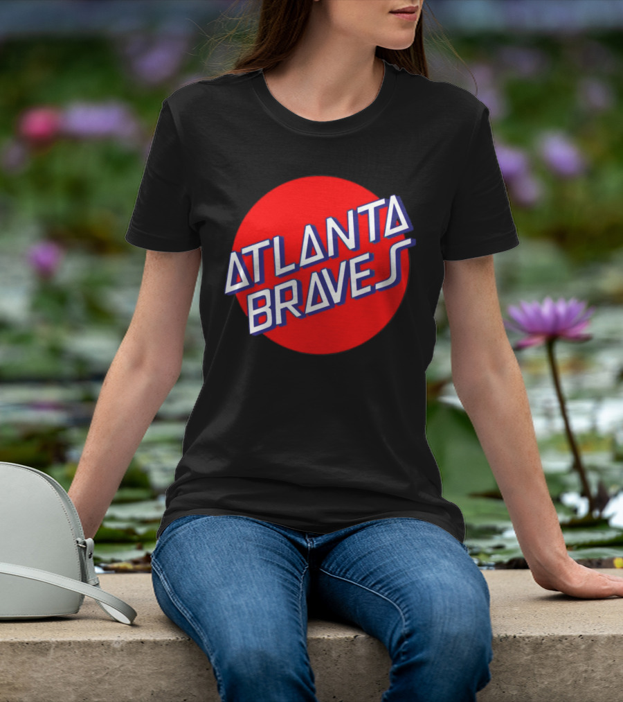 Matt Olson Santa Cruz Skateboards Atlanta Braves Logo Red Circle T-Shirt