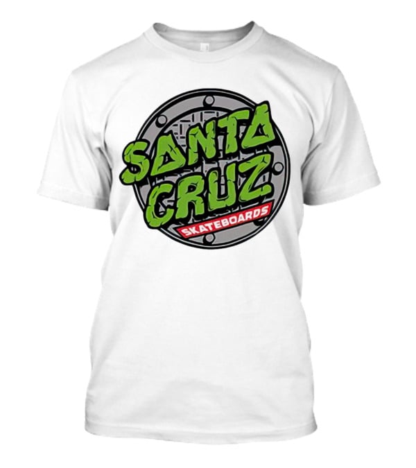 Santa Cruz Skateboards Teenage Mutant Ninja Turtles Manhole Cover T-Shirt