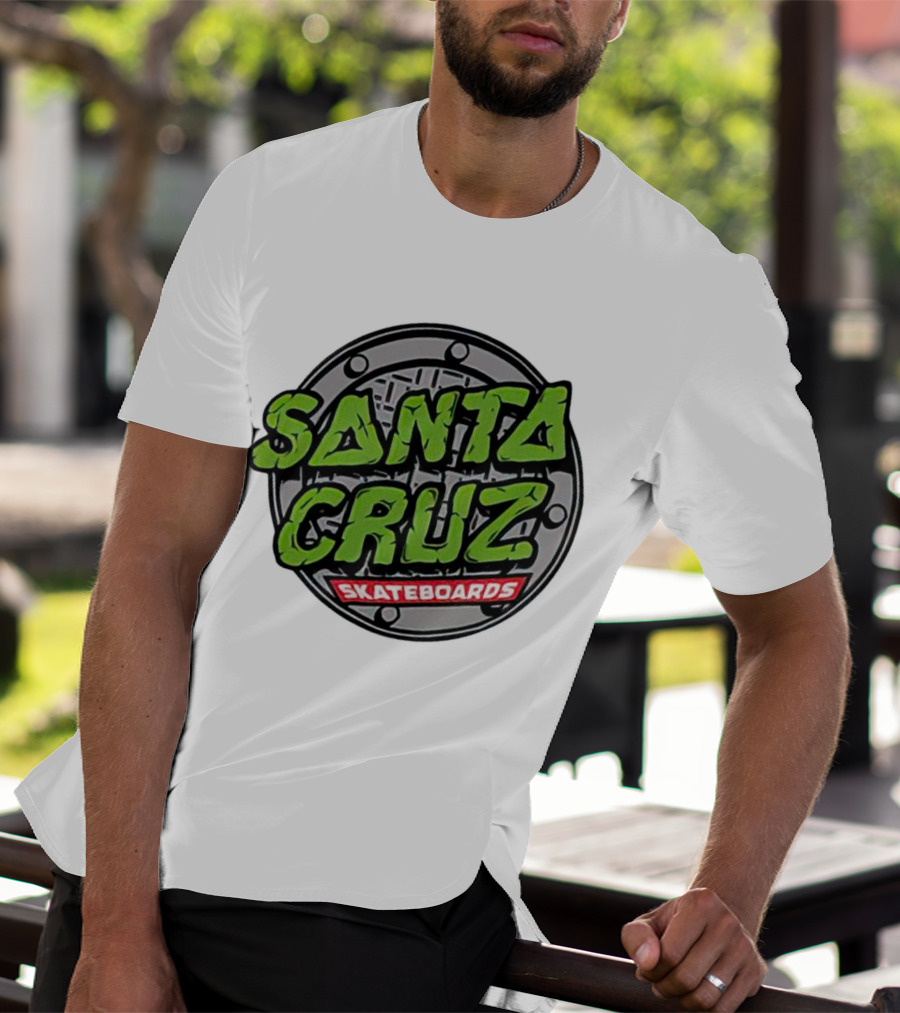 Santa Cruz Skateboards Teenage Mutant Ninja Turtles Manhole Cover T-Shirt