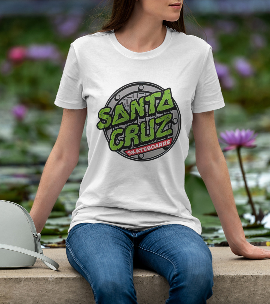 Santa Cruz Skateboards Teenage Mutant Ninja Turtles Manhole Cover T-Shirt