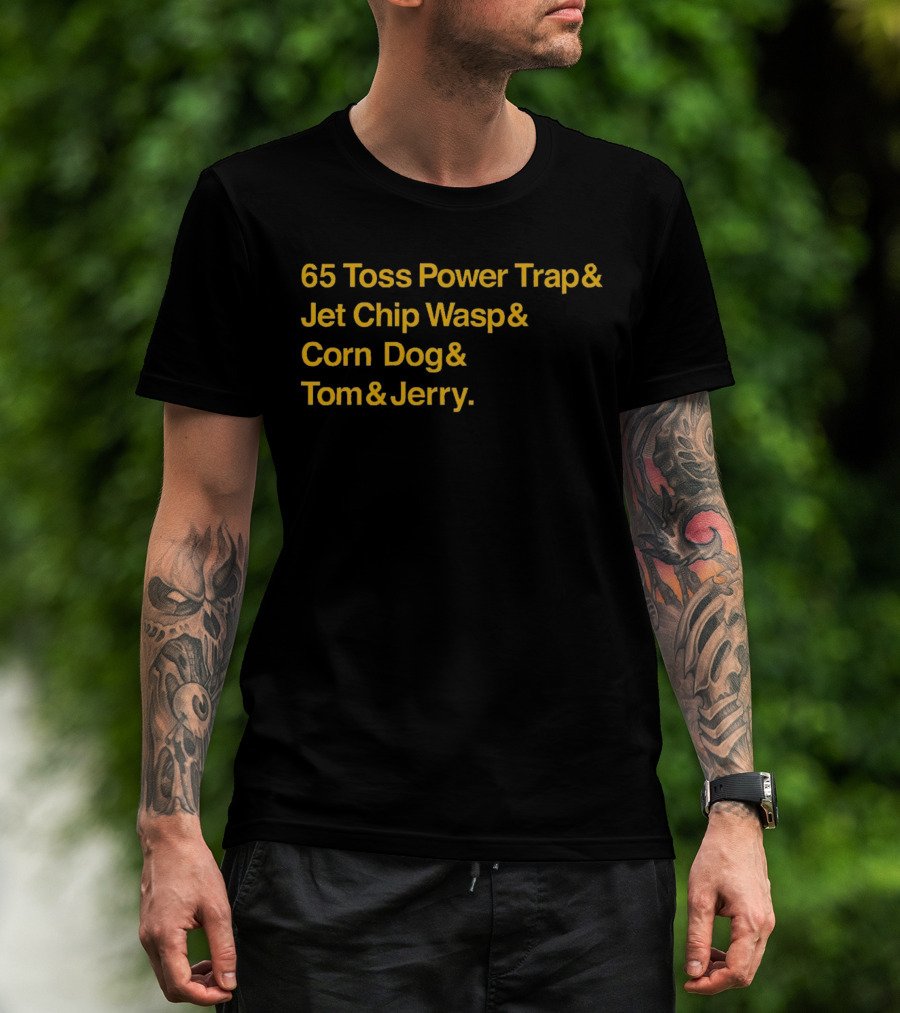 65 Toss Power Trap And Jet Chip Wasp Corn Dog Tom And Jerry Kansas City Chiefs T-Shirt