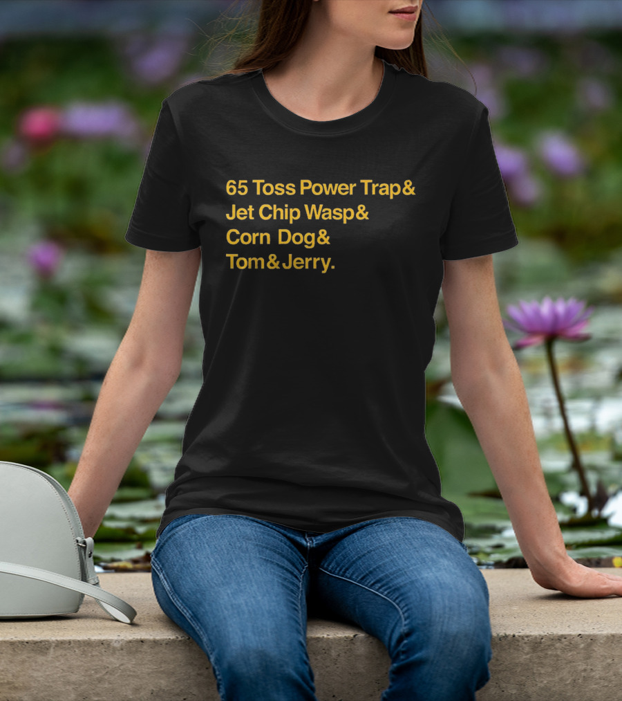 65 Toss Power Trap And Jet Chip Wasp Corn Dog Tom And Jerry Kansas City Chiefs T-Shirt