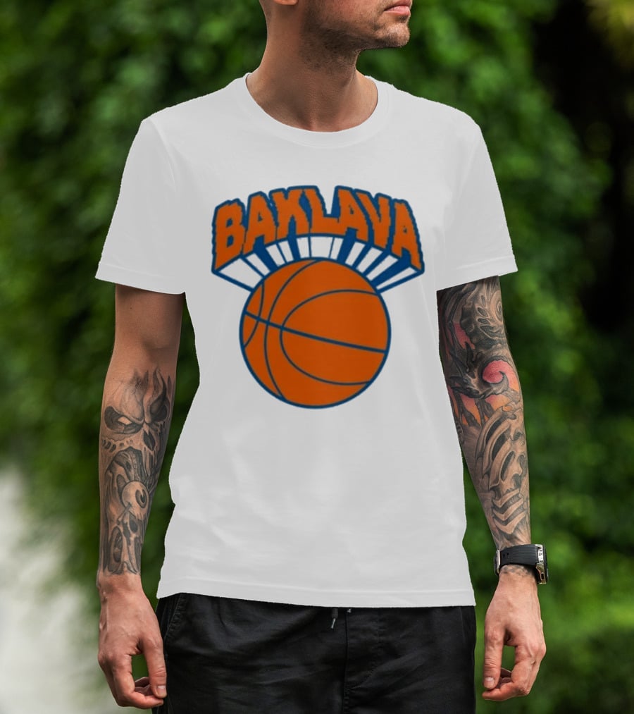 Bronson Baklava NY Knicks Basketball T-Shirt