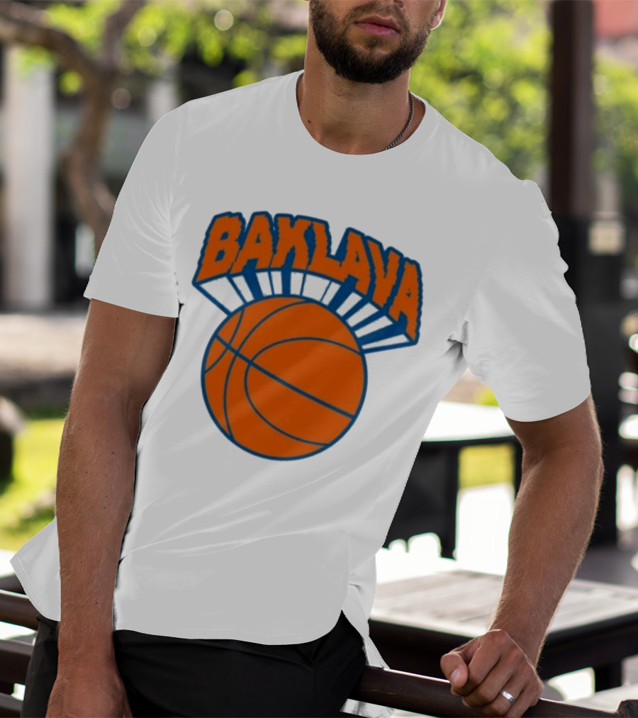 Bronson Baklava NY Knicks Basketball T-Shirt