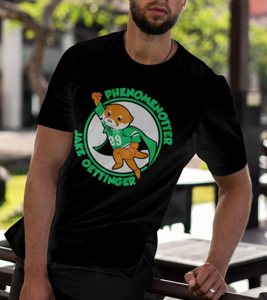 Dallas Stars Jake Oettinger Phenomenotter 29 Superhero Otter T-Shirt