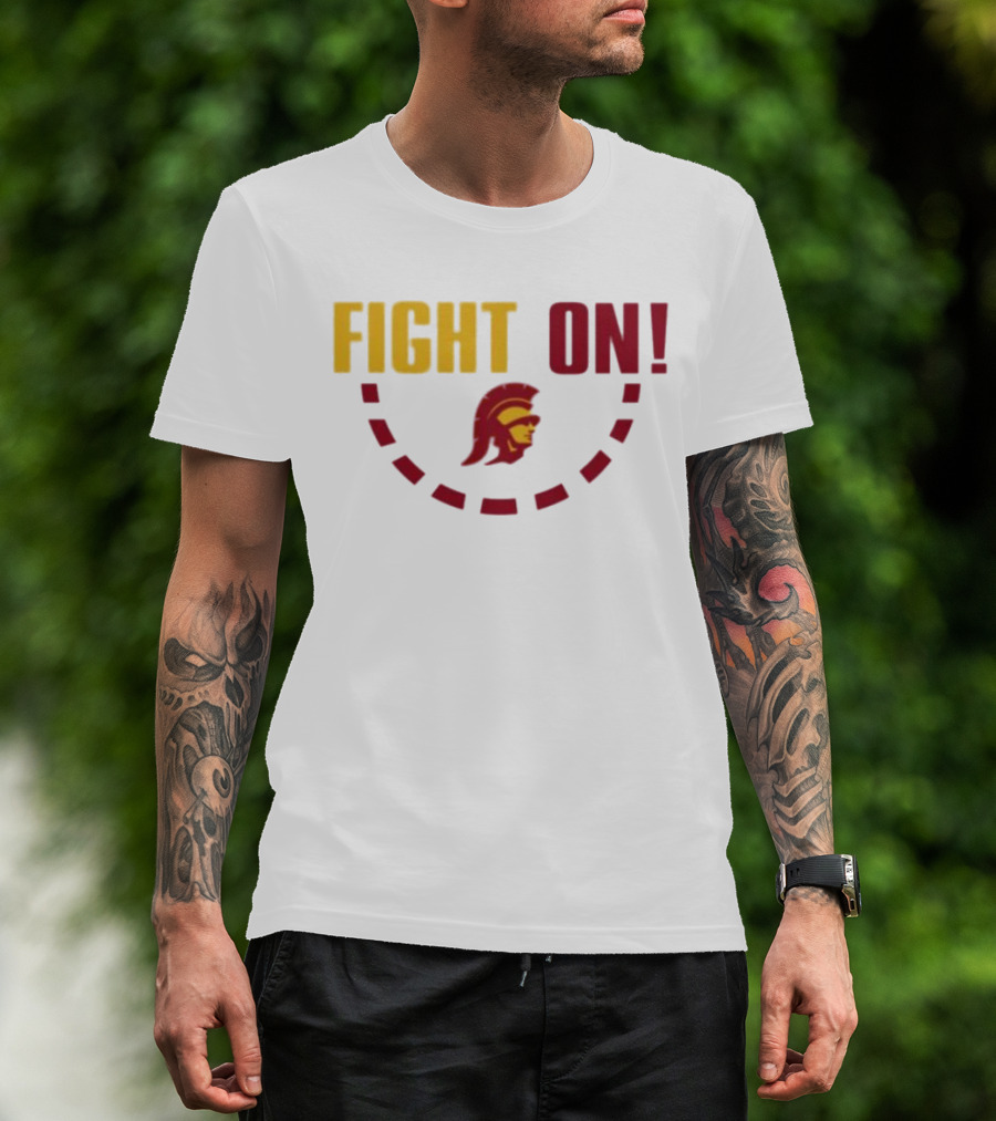 FIGHT ON USC Trojans Trojan Head T-Shirt
