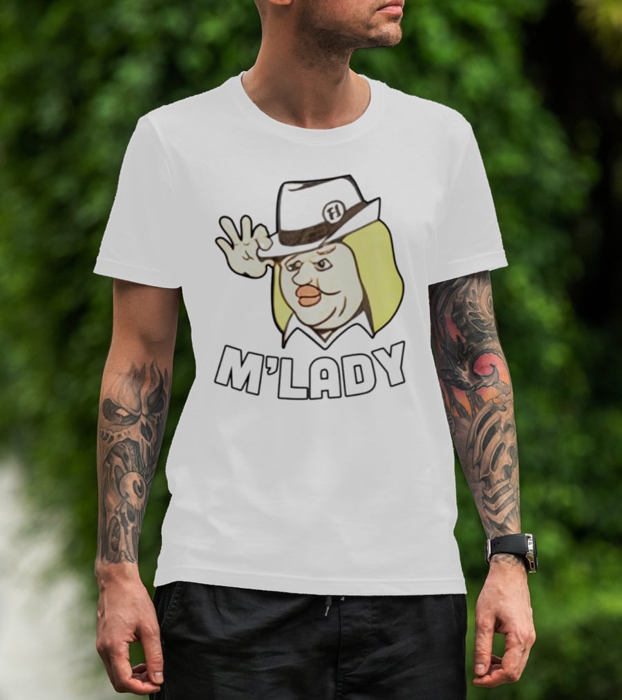 Elyse Willems M'Lady Cartoon Fedora Memes T-Shirt