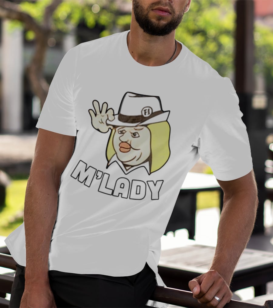 Elyse Willems M'Lady Cartoon Fedora Memes T-Shirt
