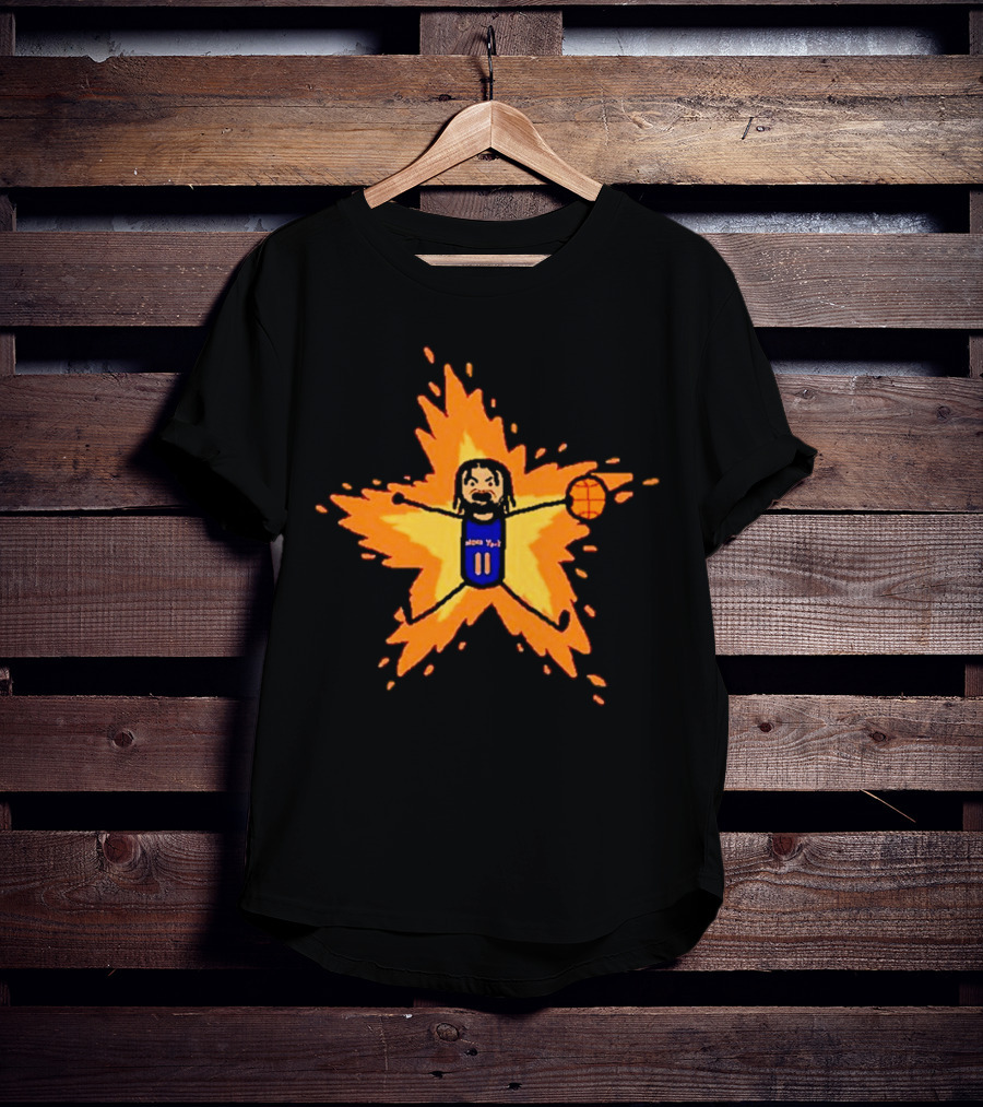 Supernova Jalen Brunson Basketball Starburst Explosion T-Shirt