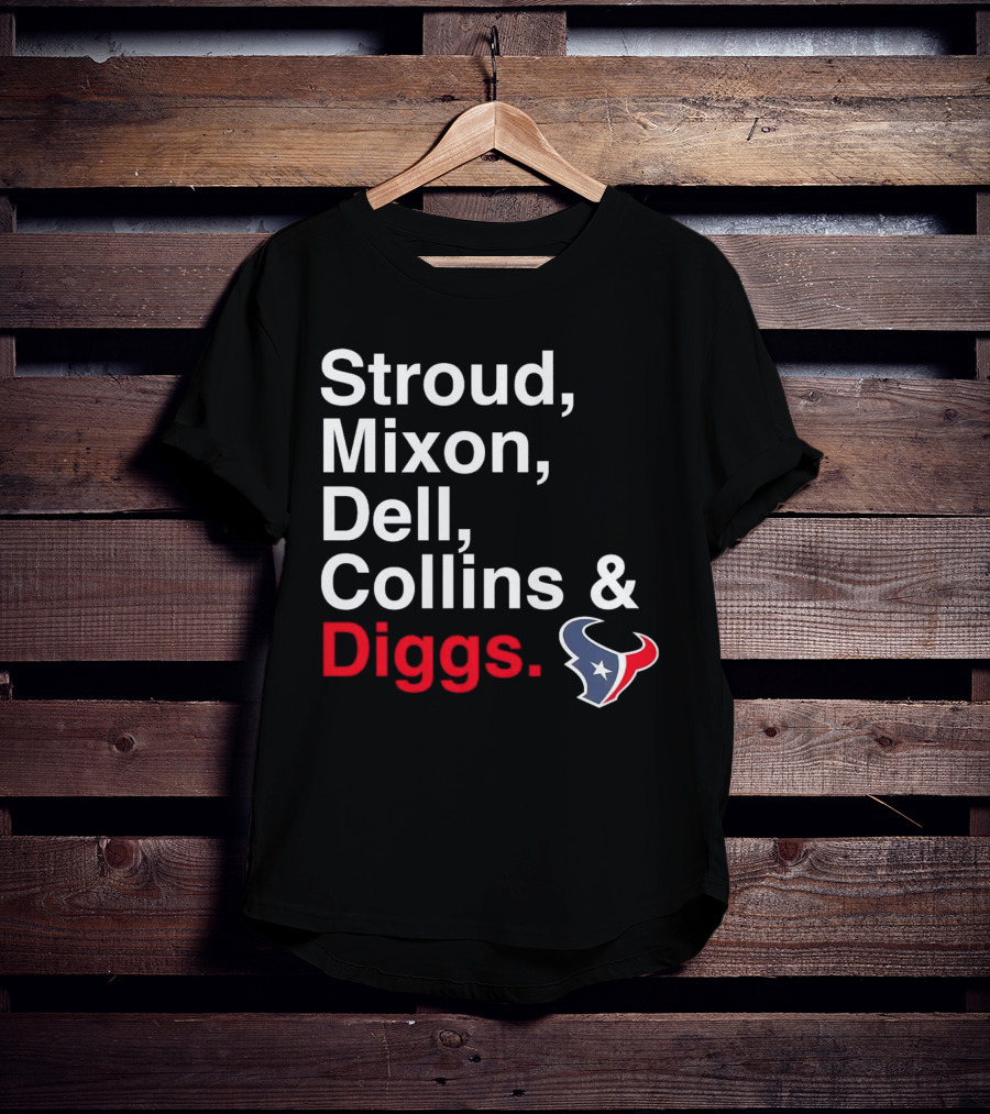 Houston Texans Stroud Mixon Dell Collins Diggs T-Shirt
