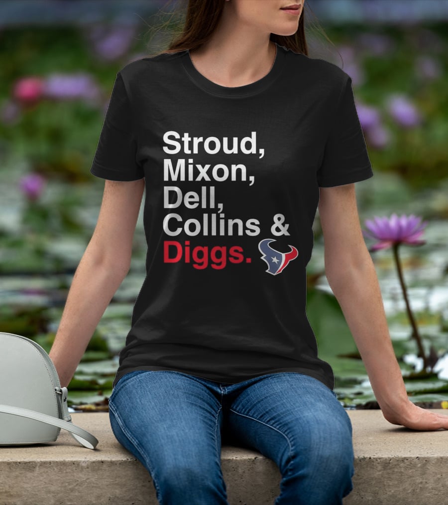 Houston Texans Stroud Mixon Dell Collins Diggs T-Shirt