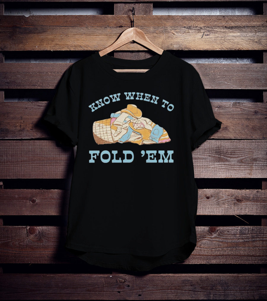 Know When To Fold 'Em Cowboy Laundry Basket T-Shirt