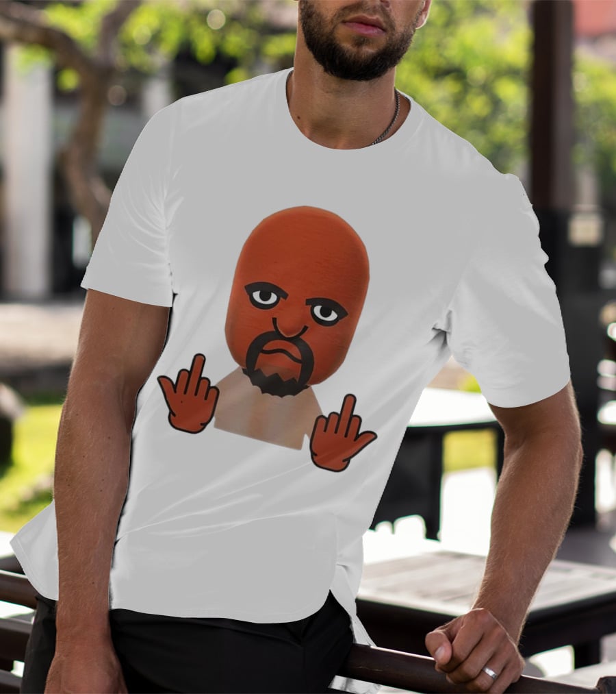 Mii Mood Funny Character With Hand Gesture T-Shirt