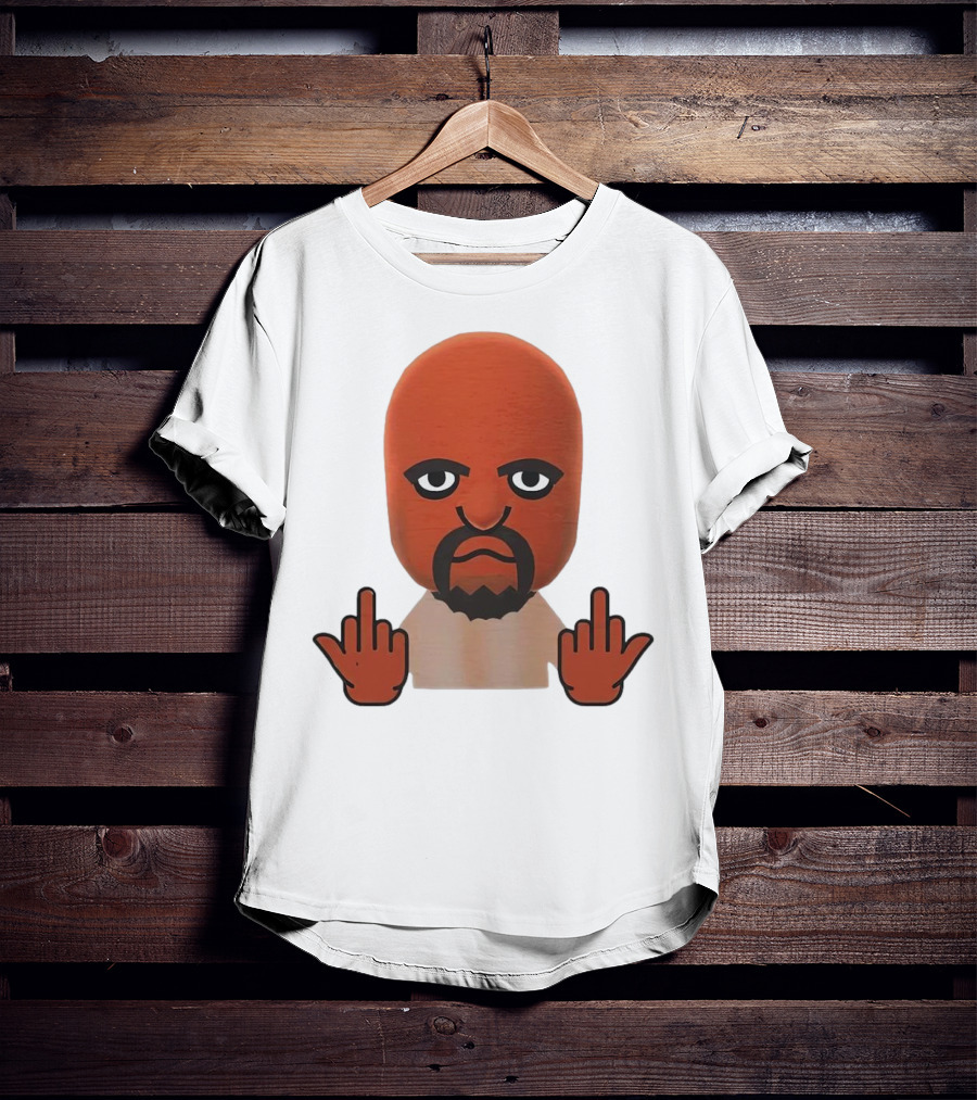 Mii Mood Funny Character With Hand Gesture T-Shirt