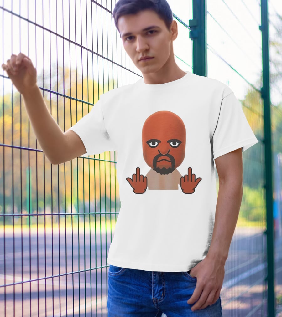 Mii Mood Funny Character With Hand Gesture T-Shirt