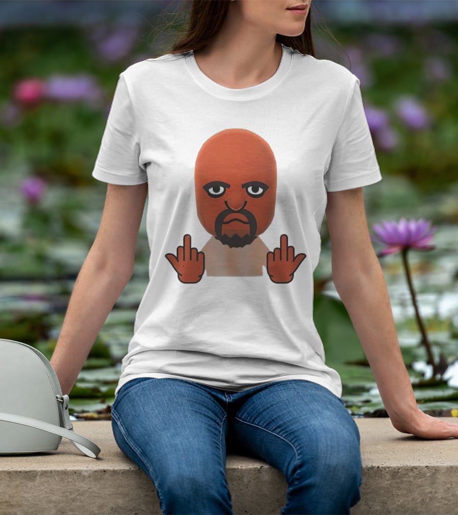 Mii Mood Funny Character With Hand Gesture T-Shirt