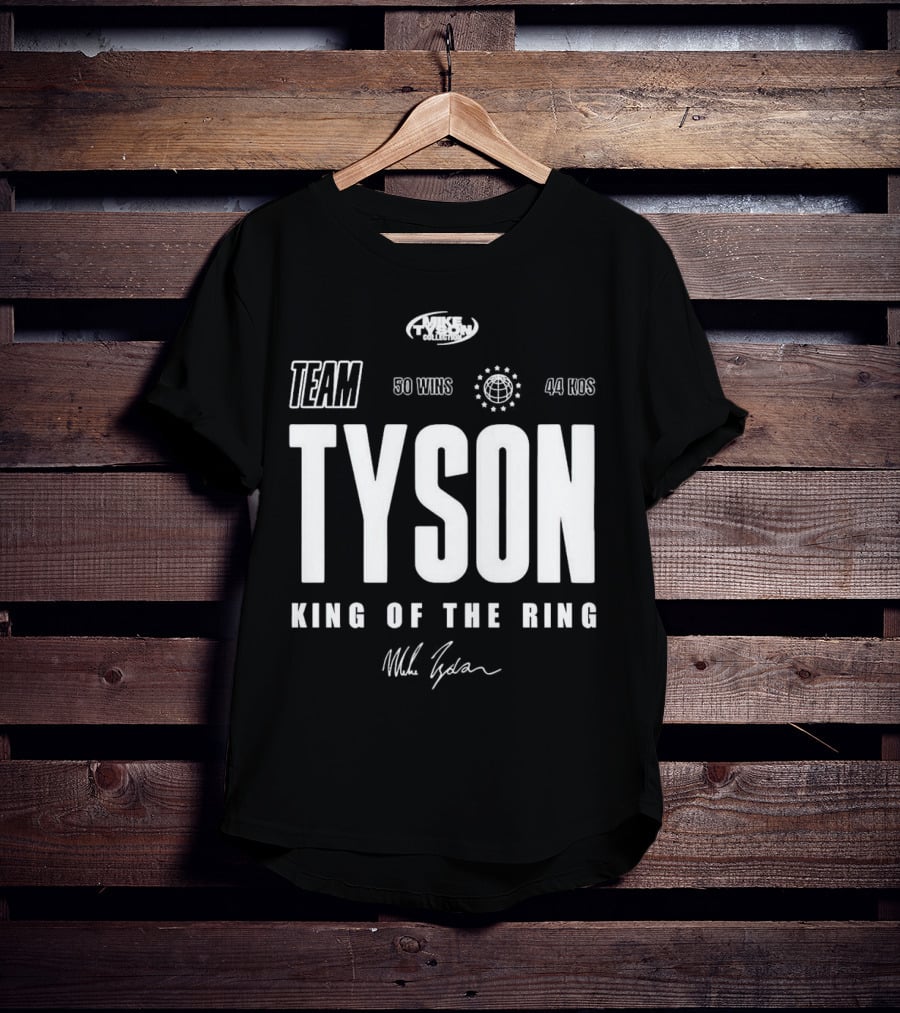 Mike Tyson Collection Team Tyson 50 Wins 44 KOs King Of The Ring T-Shirt