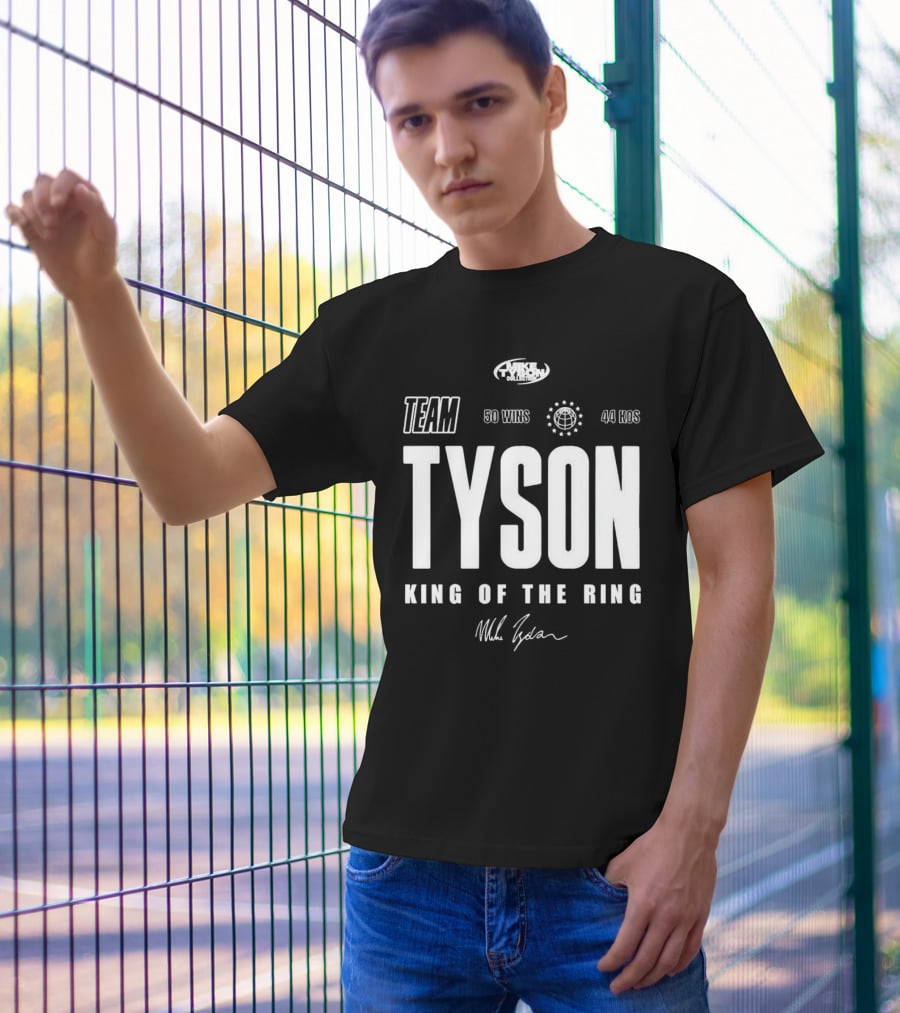 Mike Tyson Collection Team Tyson 50 Wins 44 KOs King Of The Ring T-Shirt