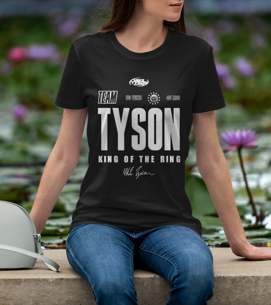 Mike Tyson Collection Team Tyson 50 Wins 44 KOs King Of The Ring T-Shirt