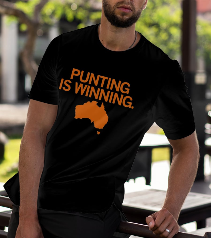 Punting Is Winning Australia Map T-Shirt