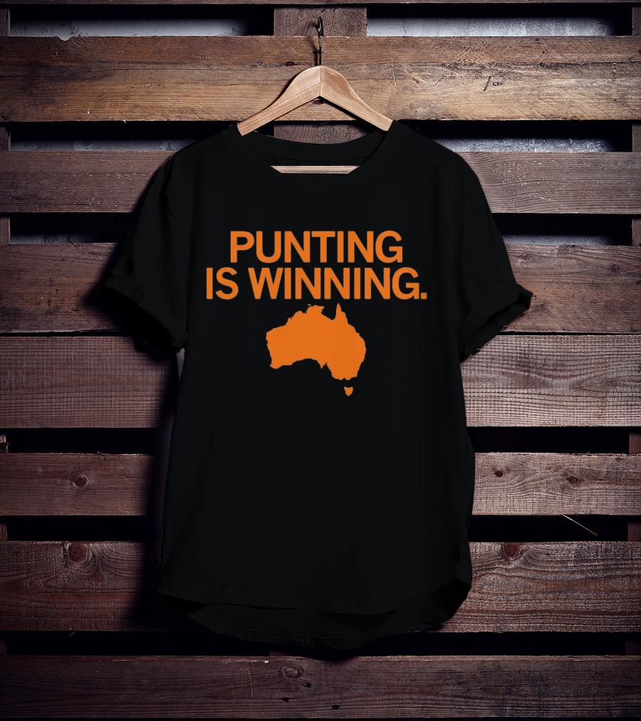 Punting Is Winning Australia Map T-Shirt