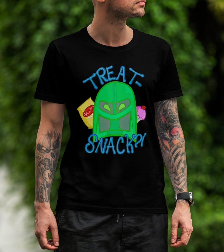 Treat Snack Helmet With Ice Cream And Space Snacks T-Shirt