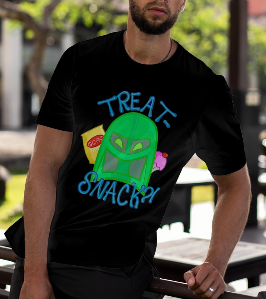 Treat Snack Helmet With Ice Cream And Space Snacks T-Shirt