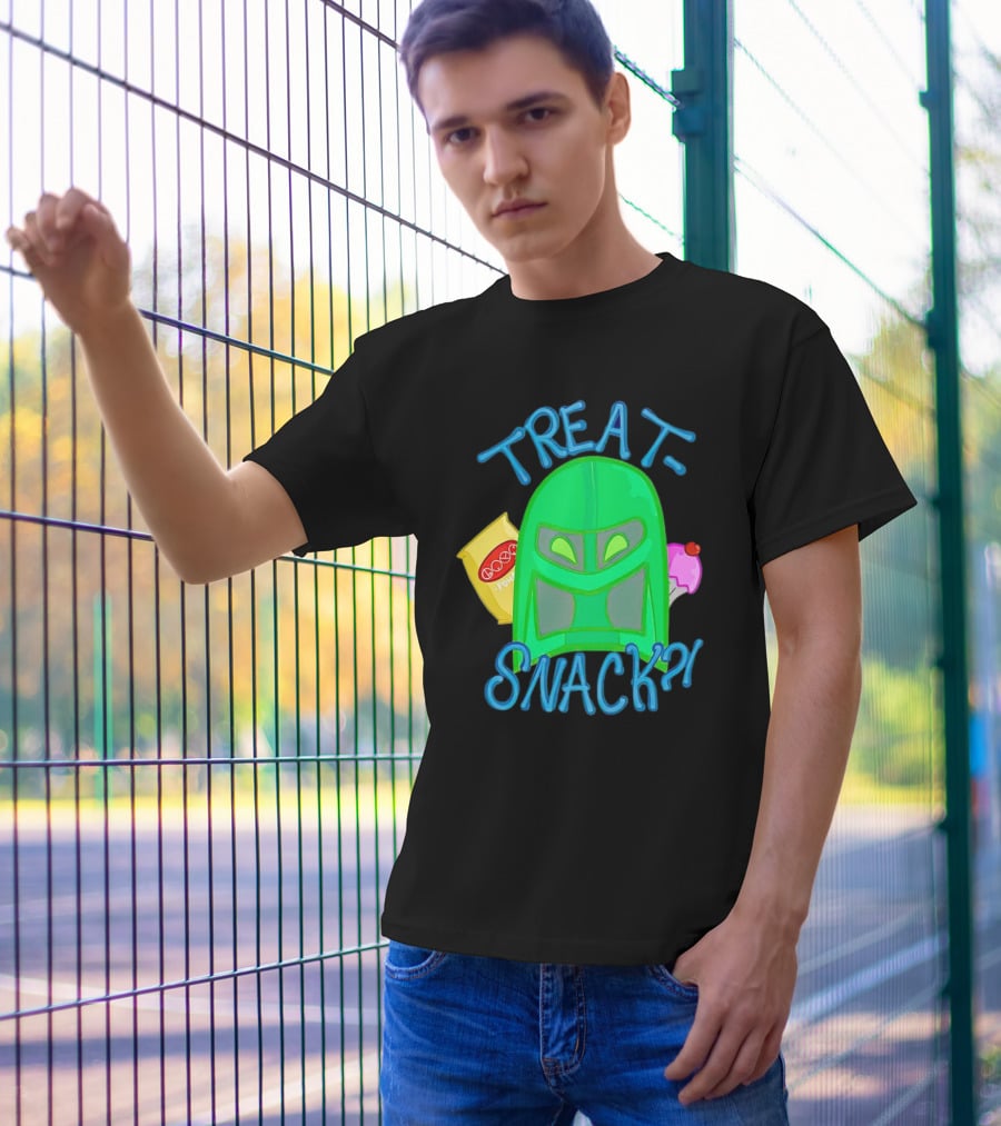 Treat Snack Helmet With Ice Cream And Space Snacks T-Shirt